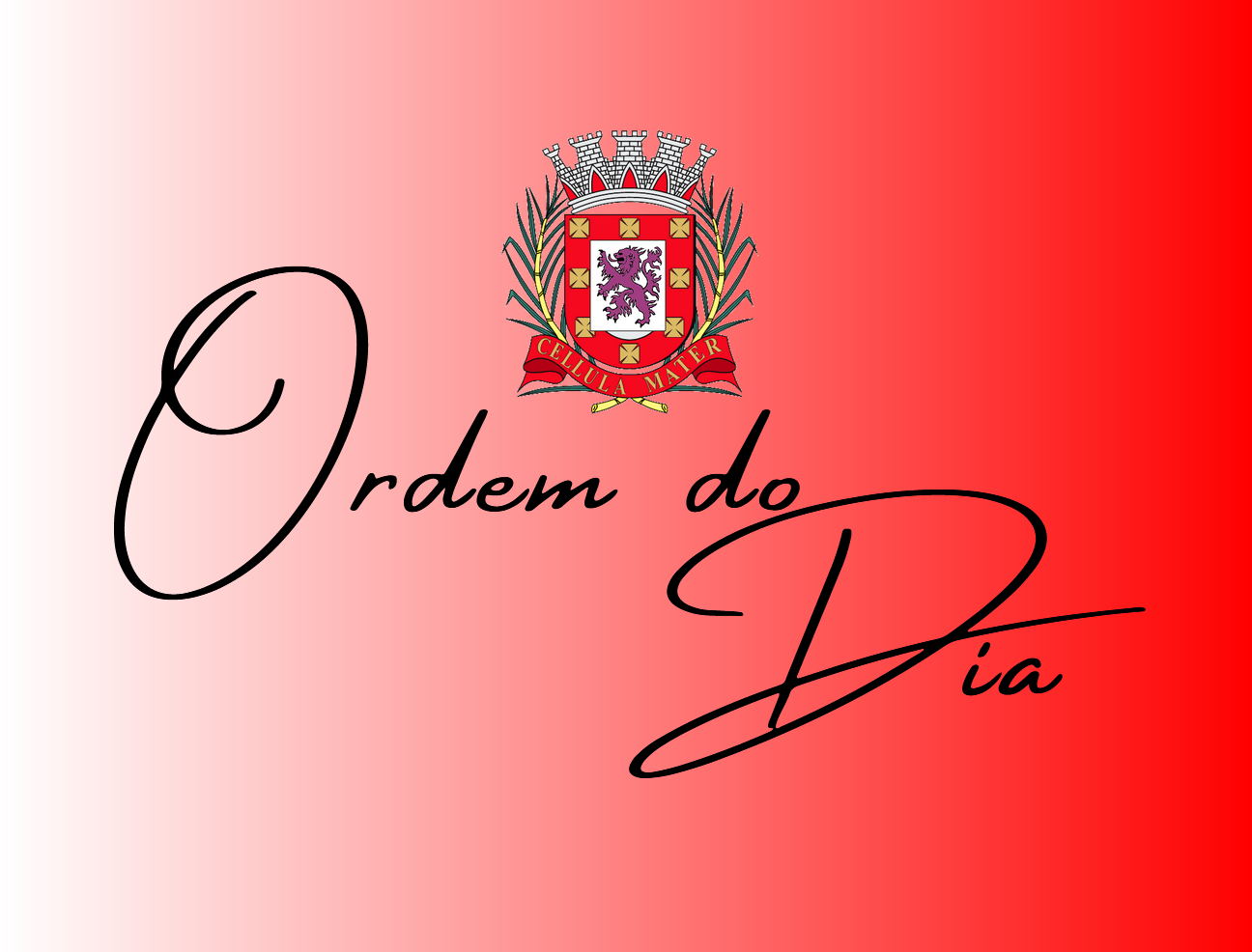 Ordem do dia - Sessão Ordinária 01-2026