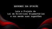 Pesquisa de opinião - LDO